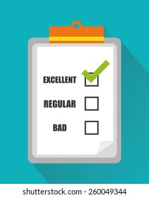 Survey design overwhite background, vector illustration.