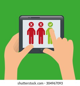 Survey digital design, vector illustration 10 eps graphic