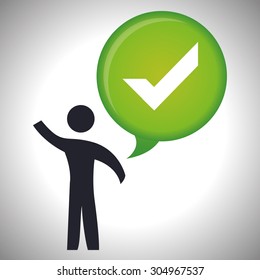 Survey digital design, vector illustration 10 eps graphic