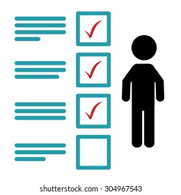 Survey digital design, vector illustration 10 eps graphic