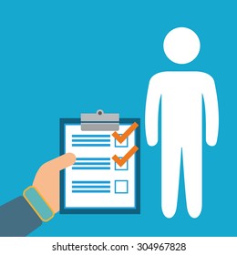 Survey digital design, vector illustration 10 eps graphic