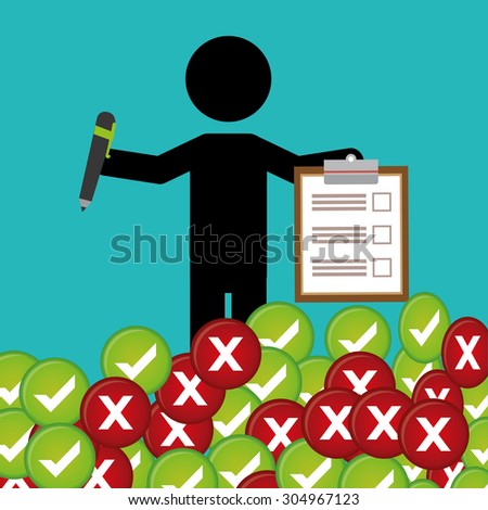 Survey digital design, vector illustration 10 eps graphic