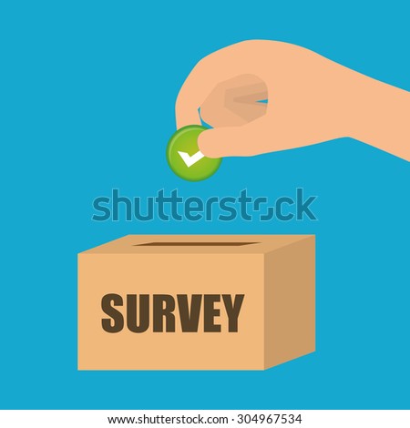 Survey digital design, vector illustration 10 eps graphic