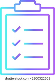 Umfrage Feedback Symbol mit blauem Duponstil. Prüfung, Checkliste, Bericht, Fragebogen, Kunde, Auswahl, Meinung. Vektorgrafik
