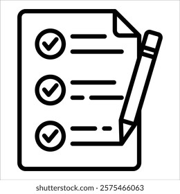 Survey Form Icon Element For Design