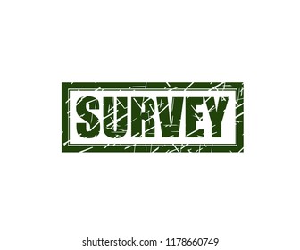 Survey green stamp