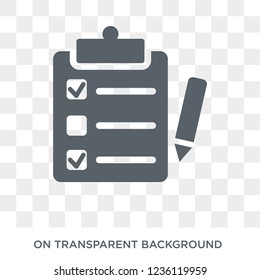 Survey icon. Survey design concept from  collection. Simple element vector illustration on transparent background.