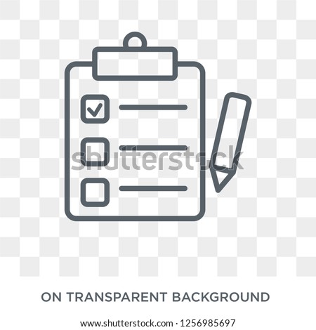 Survey Icon Survey Design Concept Collection Stock Vector Royalty - survey icon survey design concept from collection simple element vector illustration on transparent background