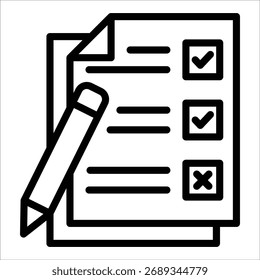 Survey Icon Element For Design