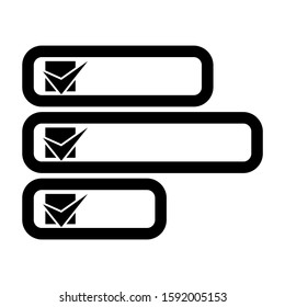 survey icon isolated sign symbol vector illustration - high quality black style vector icons
