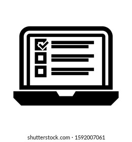 survey icon isolated sign symbol vector illustration - high quality black style vector icons
