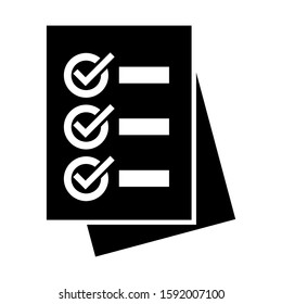 survey icon isolated sign symbol vector illustration - high quality black style vector icons
