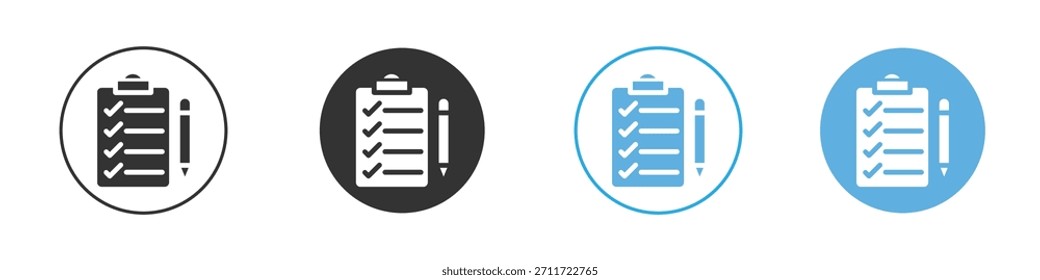 Conjunto de diseño de Plantilla de logotipo de icono de Encuesta