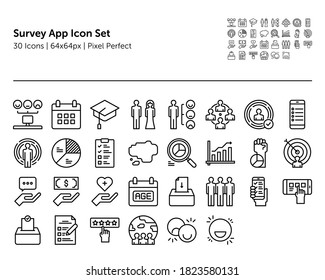 Survey Icon Outline Vector Design