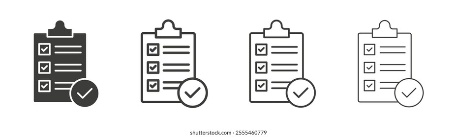Survey icon pack. vector illustration
