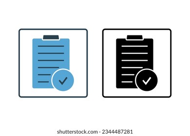 Survey Icon. Symbol im Zusammenhang mit der Umfrage. solider Symbolstil. Einfaches Vektordesign bearbeitet