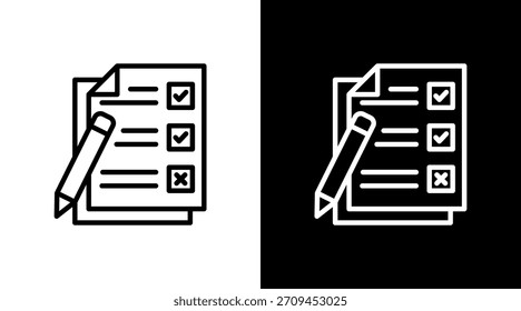 Encuesta con diseño de conjunto de iconos