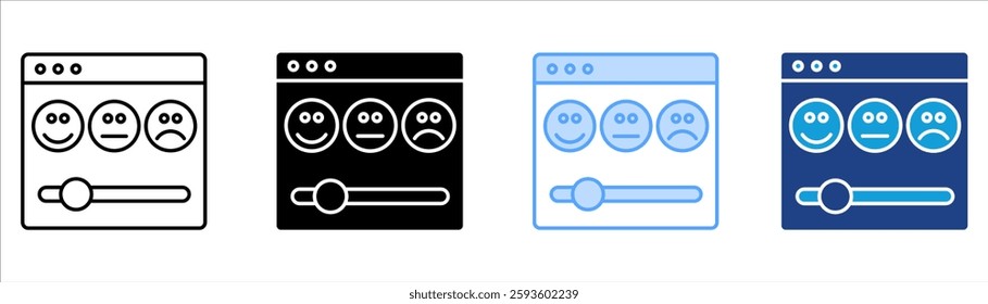 Survey Icon Set Multiple Style Collection