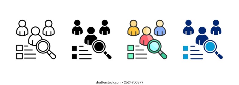 Survey Icon Set Multiple Style Collection