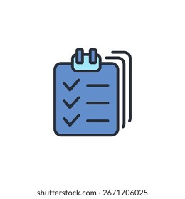Conjunto de iconos de Encuesta. Vector. Trazo editable. Signo de estilo lineal para uso Diseño web, logotipo. Ilustración de símbolo.