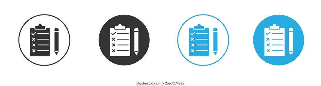 Icono de la Encuesta, estilo plano simple, ilustración, Plantilla del pictograma del símbolo de la muestra del logotipo, para UI o UX.
