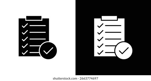Survey icon symbol collection. Flat vector stock illustration.