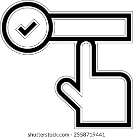 survey icon. Thin linear style design isolated on white background