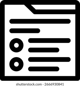 Icono de Encuesta. Diseño De Estilo Lineal Delgado Aislado Sobre Fondo Blanco