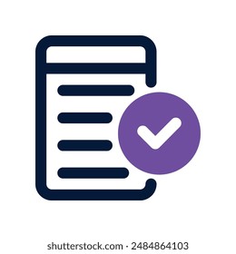 survey icon. vector dual tone icon for your website, mobile, presentation, and logo design.