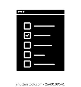 Survey icon vector. Feedback illustration sign. Including question symbol. Survey web icon. satisfaction symbol for web and mobile app.