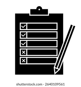 Survey icon vector. Feedback illustration sign. Including question symbol. Survey web icon. satisfaction symbol for web and mobile app.