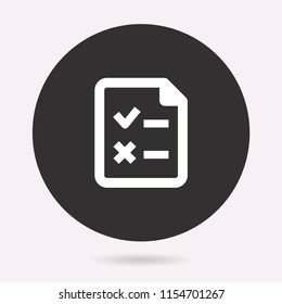 Survey icon. Vector illustration isolated. Simple pictogram for graphic and web design.