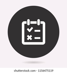 Survey icon. Vector illustration isolated. Simple pictogram for graphic and web design.