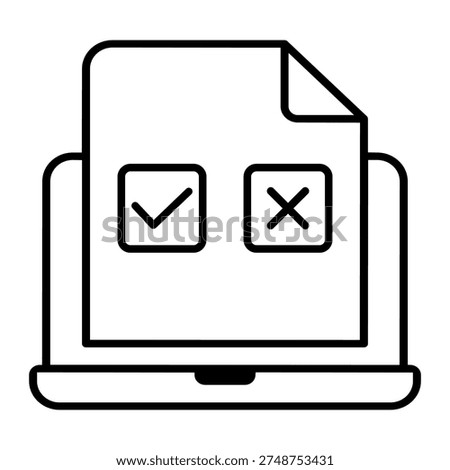 Survey icon vector. Poll Illustration sign. Questionnaire symbol. Feedback logo. 
