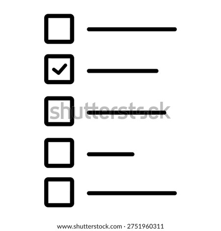 Survey icon vector. Poll Illustration sign. Questionnaire symbol. Feedback logo. 