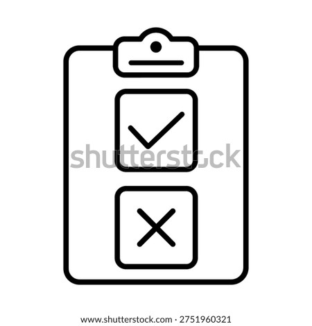 Survey icon vector. Poll Illustration sign. Questionnaire symbol. Feedback logo. 