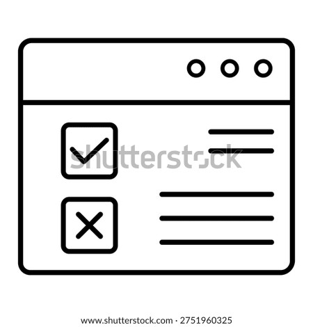 Survey icon vector. Poll Illustration sign. Questionnaire symbol. Feedback logo. 