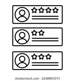 Survey icon vector set. Feedback illustration sign collection. Including question symbol. Survey web icons. satisfaction symbols for web and mobile app.