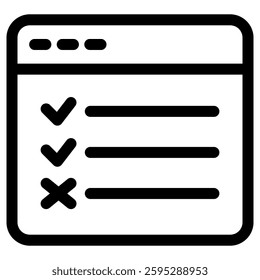 survey icon vector for web and mobile app on white background
