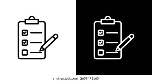 Icono de la Encuesta para el Sitio web, estilo elegante de la Plantilla del diseño del Vector