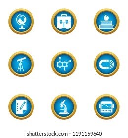 Survey icons set. Flat set of 9 survey vector icons for web isolated on white background
