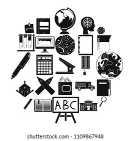 Survey icons set. Simple set of 25 survey vector icons for web isolated on white background