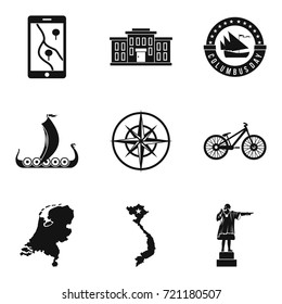Survey icons set. Simple set of 9 survey vector icons for web isolated on white background