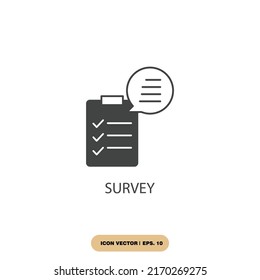 survey icons  symbol vector elements for infographic web