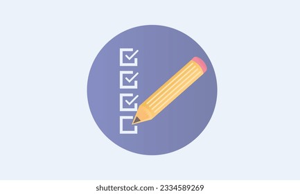 Survey icon.Simple pictogram for graphic and web design.on white background.Vector Design Illustration.