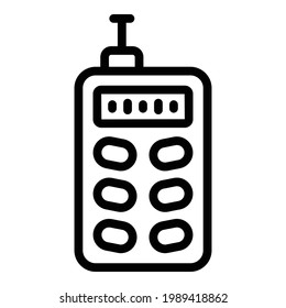 Survey laser meter icon. Outline Survey laser meter vector icon for web design isolated on white background