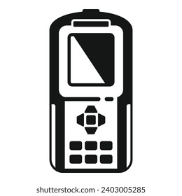 Survey laser meter icon simple vector. Tool screen electric. Sensor infrared