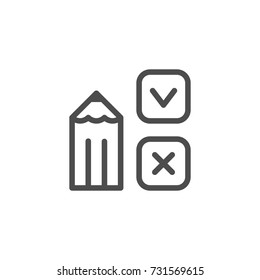 Survey line icon