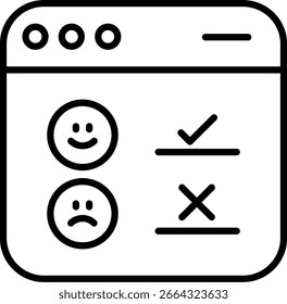 Survey Line vector Icon Design