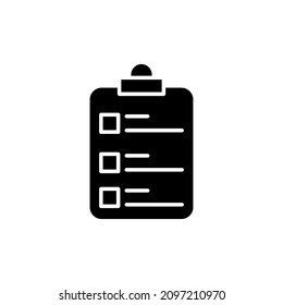 icono de lista de encuestas en vector. Logotipo